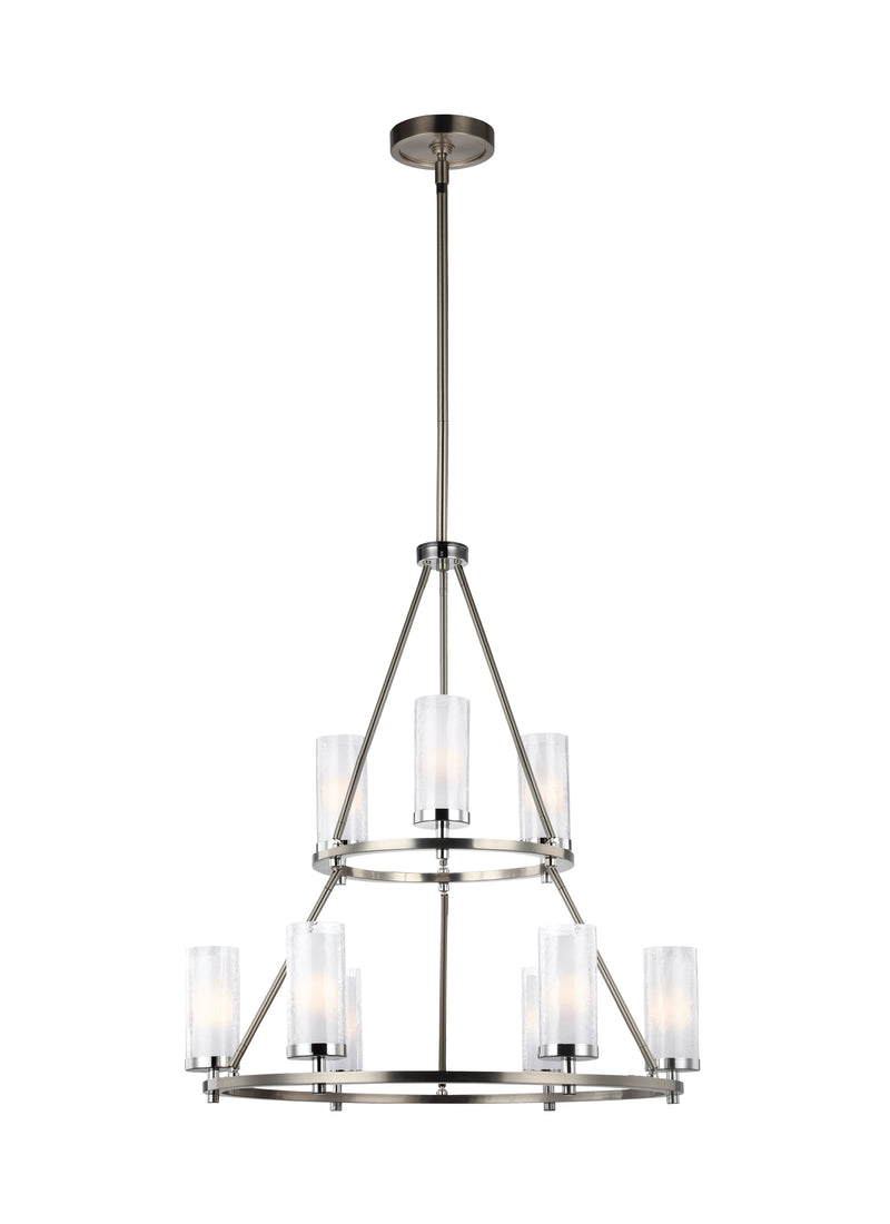 media image for Jonah Collection 9 - Light Two Tier Chandelier by Feiss 271