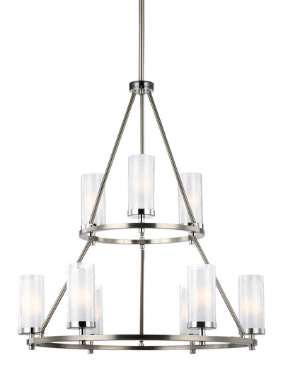 product image for Jonah Collection 9 - Light Two Tier Chandelier by Feiss 84
