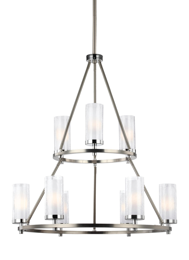 media image for Jonah Collection 9 - Light Two Tier Chandelier by Feiss 231