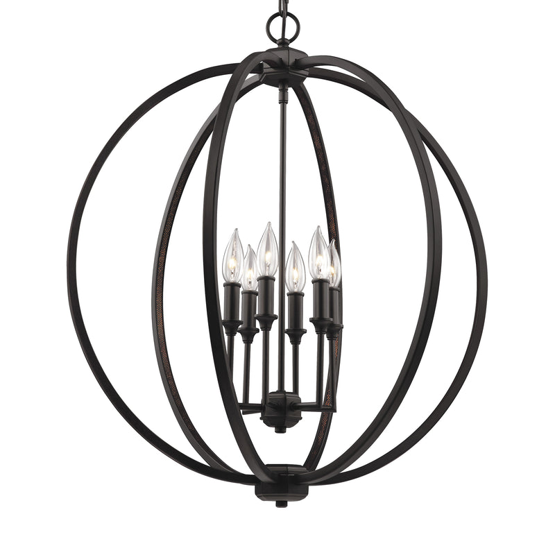 media image for Corinne Collection 6 - Light Globe Pendant by Feiss 253