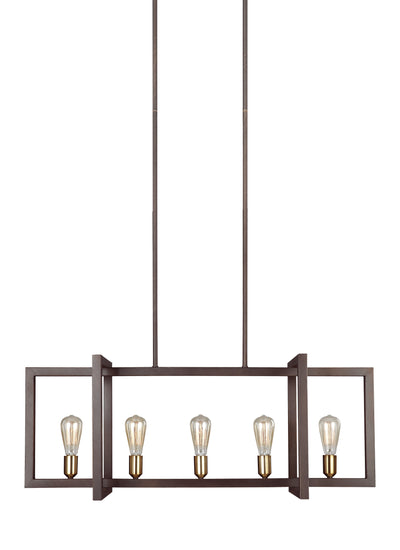 product image for Finnegan Collection 5 - Light Island Chandelier by  Feiss 74