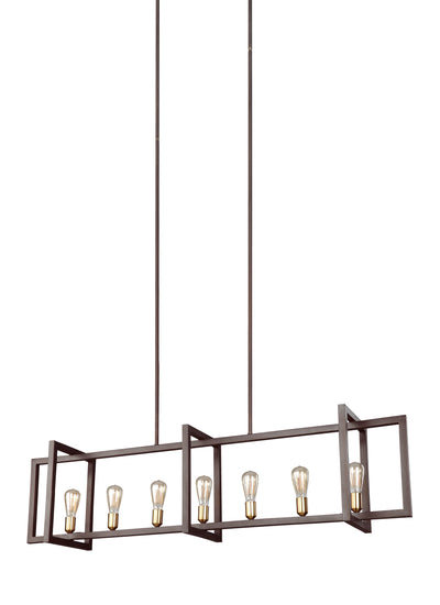 product image for Finnegan Collection 7 - Light Island Chandelier by  Feiss 32