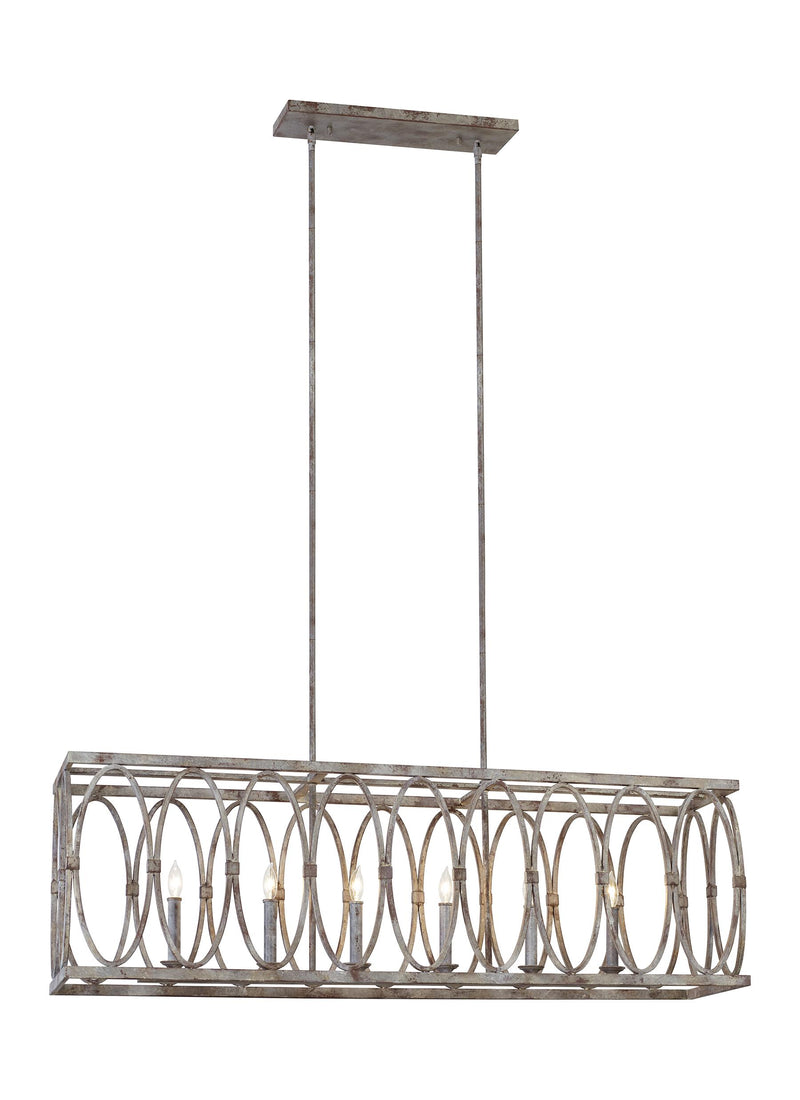 media image for Patrice Collection 6 - Light Linear Chandelier by Feiss 290