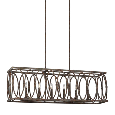 product image for Patrice Collection 6 - Light Linear Chandelier by  Feiss 89