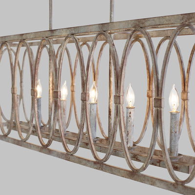 product image for Patrice Collection 6 - Light Linear Chandelier by  Feiss 17