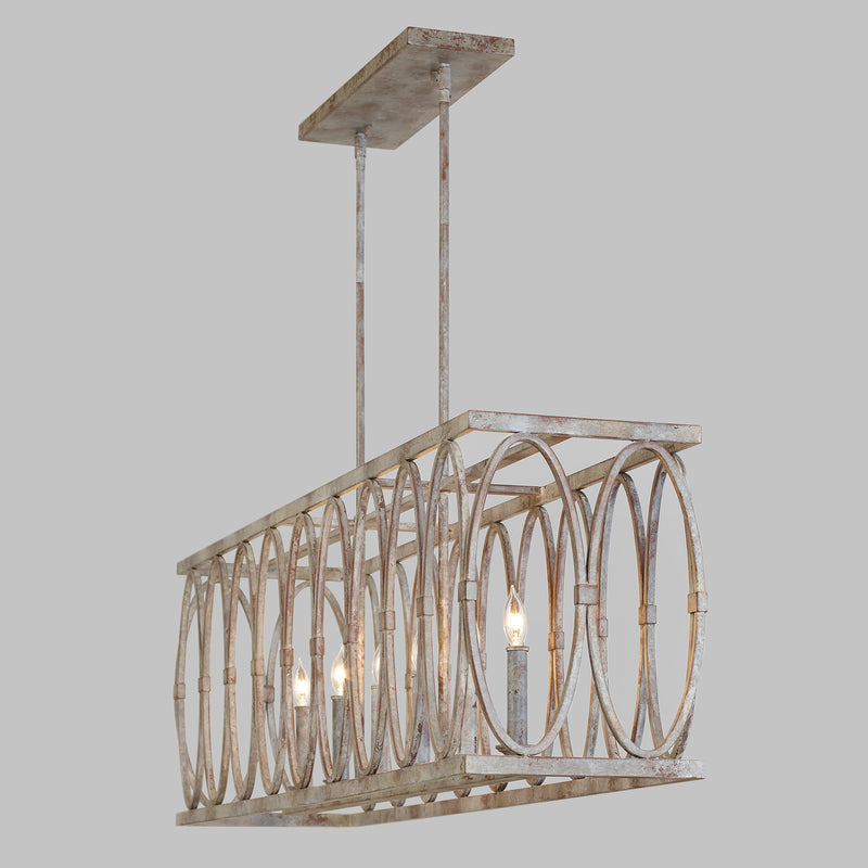media image for Patrice Collection 6 - Light Linear Chandelier by  Feiss 213