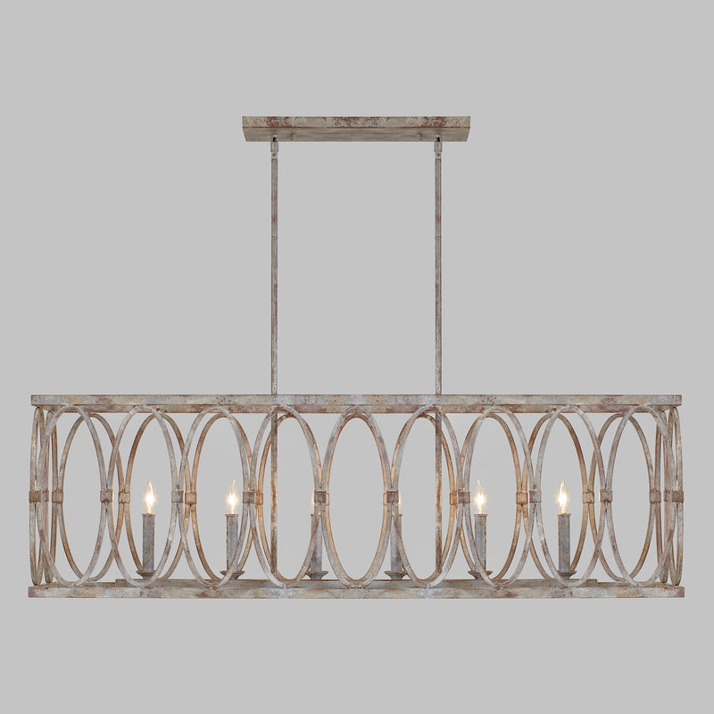media image for Patrice Collection 6 - Light Linear Chandelier by  Feiss 240