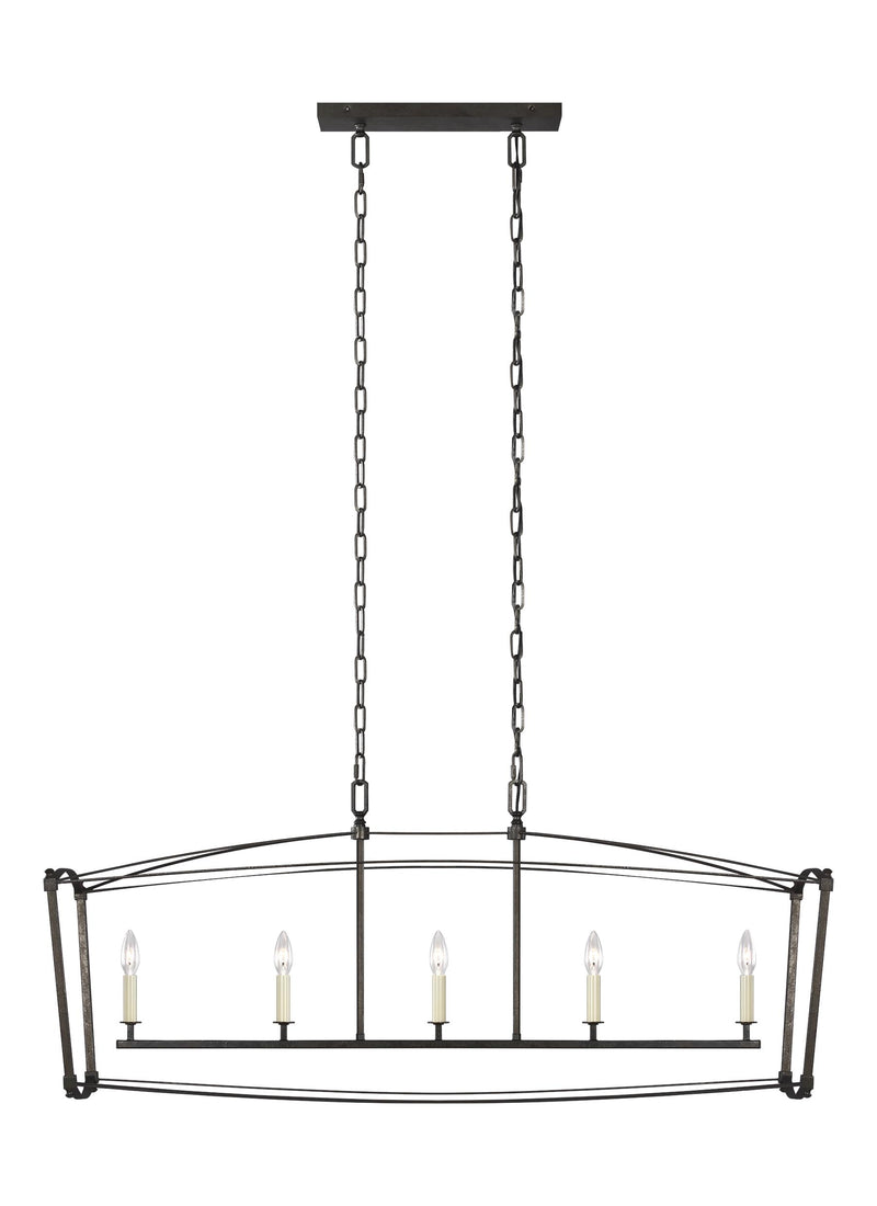media image for Thayer Collection 5 - Light Linear Chandelier by Feiss 256
