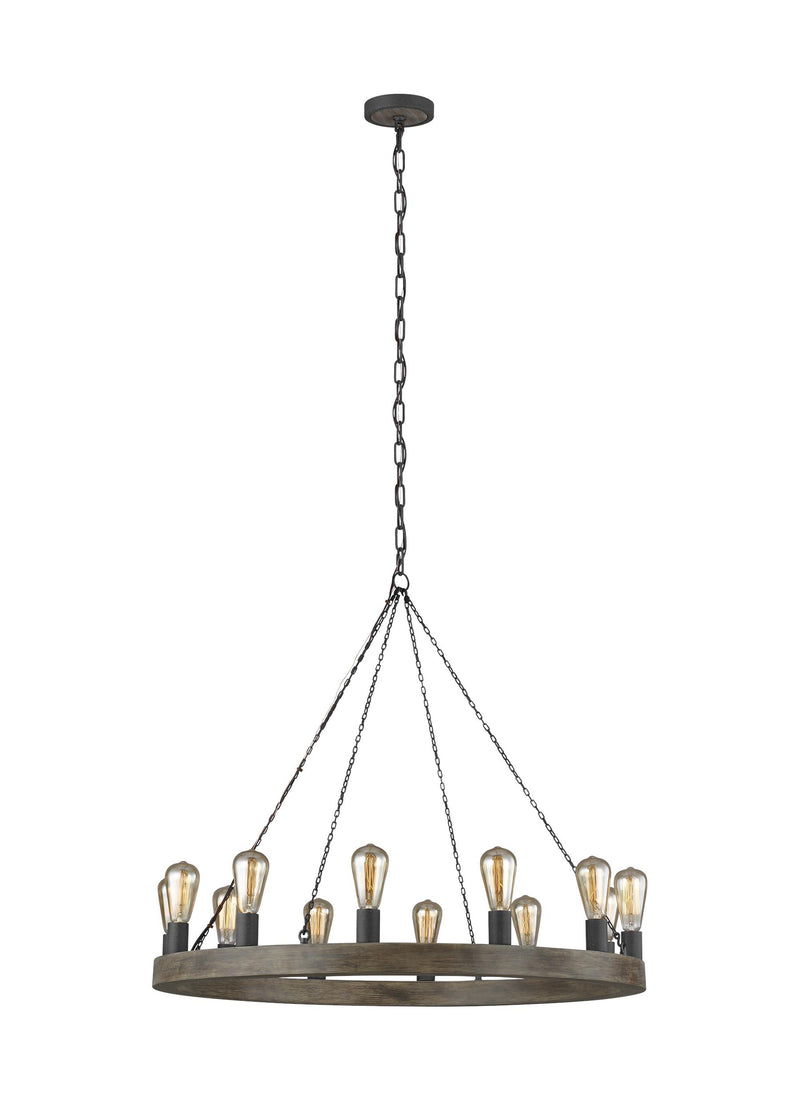 media image for Avenir Collection 12-Light Chandelier by Feiss 296