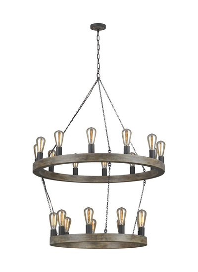 product image of Avenir Collection 21-Light Two-Tier Chandelier by Feiss 589