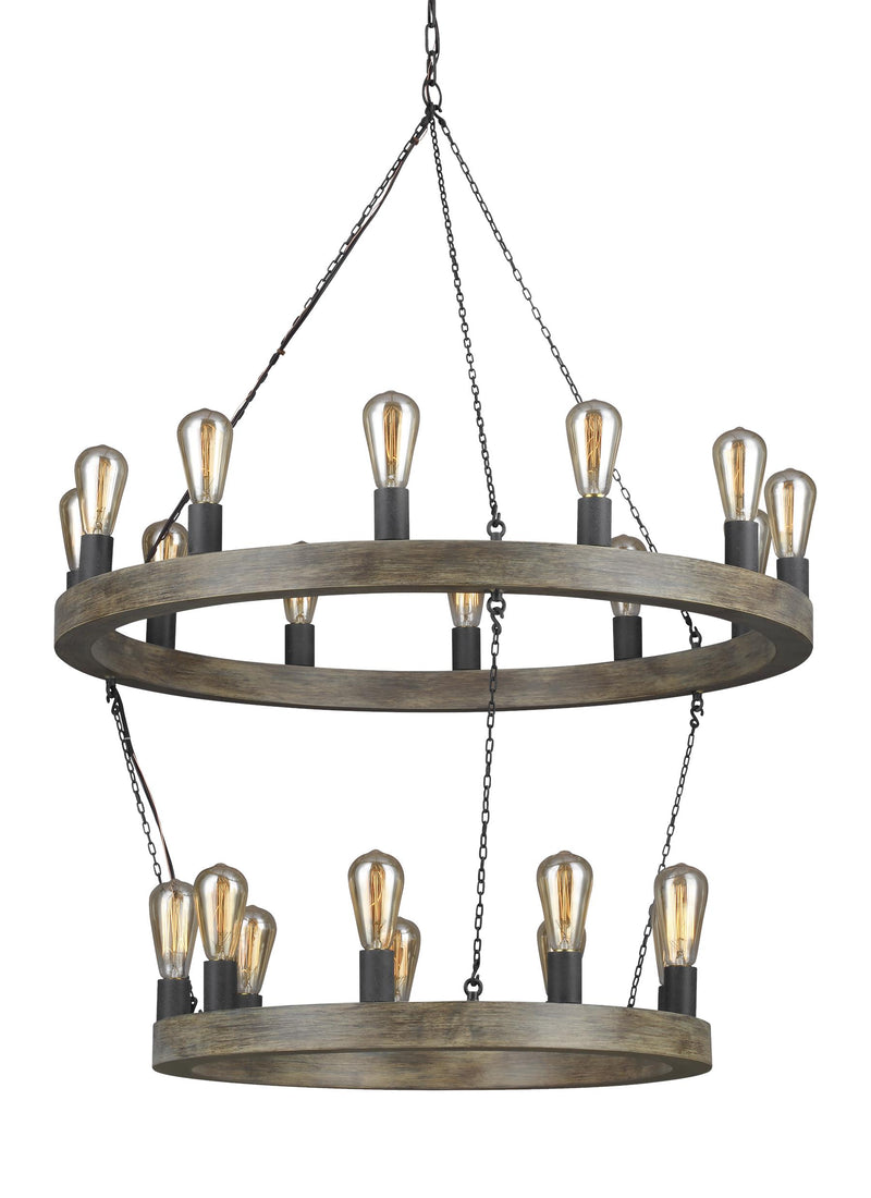 media image for Avenir Collection 21-Light Two-Tier Chandelier by Feiss 278