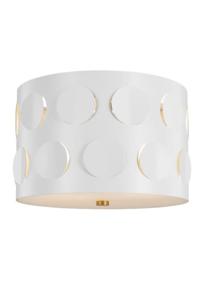 product image for dottie small flush mount by kate spade ksf1002bbs 5 13