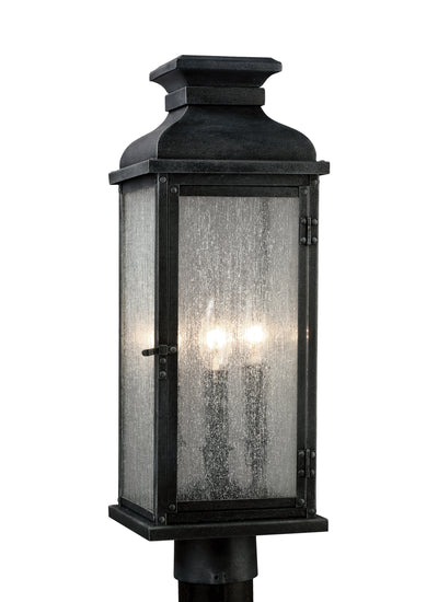product image for Pediment Collection 3 - Light Outdoor Post by Feiss 41