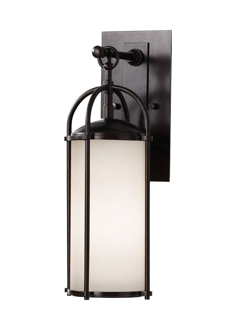 media image for Dakota Small White Opal Etched Glass Lantern by Feiss 272