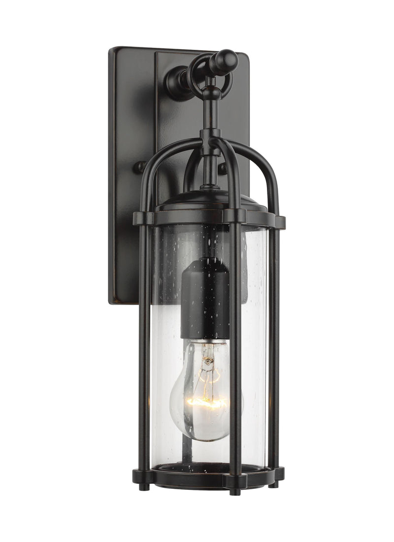 media image for Dakota Small Clear Seeded Glass Lantern by Feiss 224