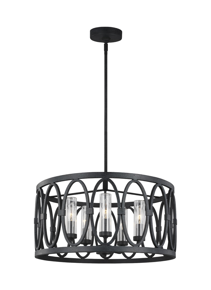 media image for Patrice Collection 5 - Light Chandelier by Feiss 250