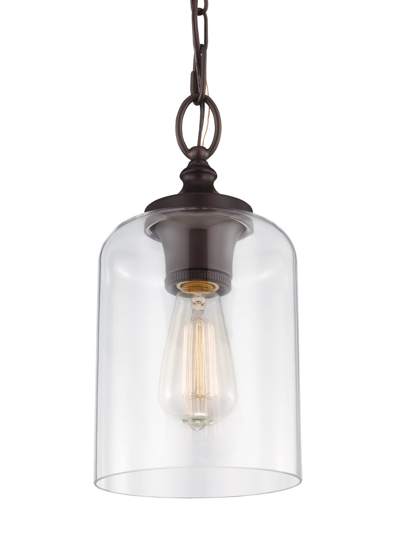 media image for Hounslow Clear Glass Mini Pendant by Feiss 219