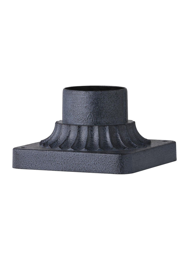 media image for Outdoor Pier Mounts Collection Pier Mount Base - Dark Weathered Zinc by Feiss 262