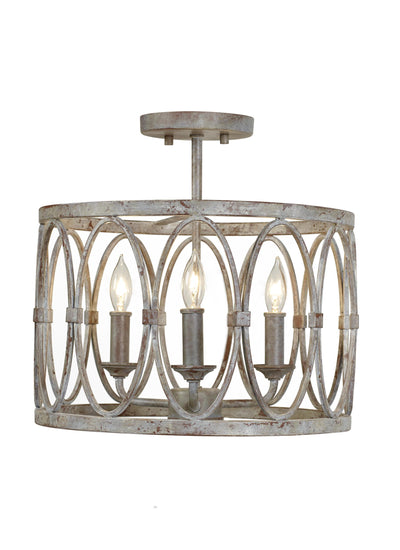 product image of Patrice Collection 3 - Light Semi Flush Mount by Feiss 578