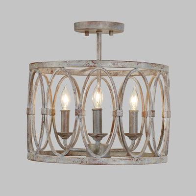 product image for Patrice Collection 3 - Light Semi Flush Mount by  Feiss 41