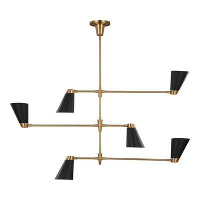 product image for signoret chandelier by thomas obrien tc1116bbs 1 16