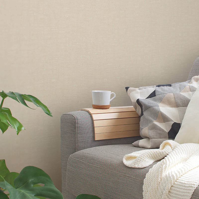 Shop Linen Effect Textured Wallpaper in Cream Burke Decor