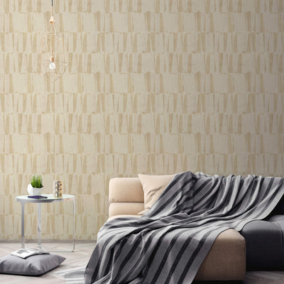 product image for Geo Point Wood Effect Motif Wallpaper in Beige/Cream/Grey 10