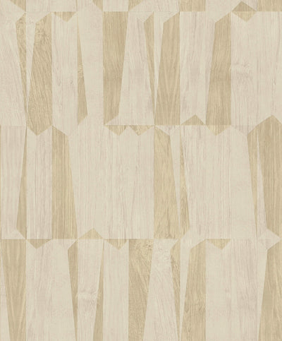 product image for Geo Point Wood Effect Motif Wallpaper in Beige/Cream/Grey 22
