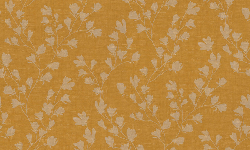 media image for Floral Trail Motif Wallpaper in Yellow 25