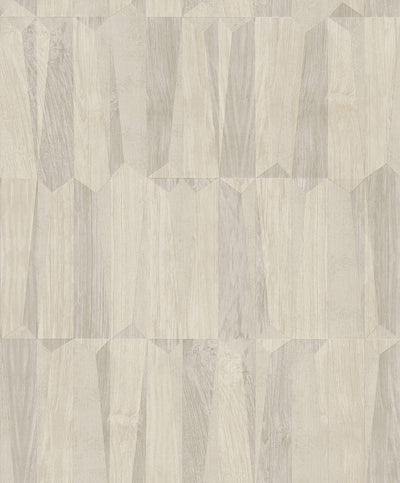product image for Geo Point Wood Effect Motif Wallpaper in Cream/Grey/White 81