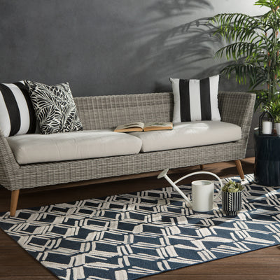 product image for Caelum Indoor/ Outdoor Trellis Navy/ Cream Rug by Jaipur Living 89