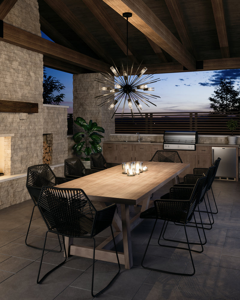 media image for Hilo Collection 12 - Light Outdoor Chandelier by Feiss 216