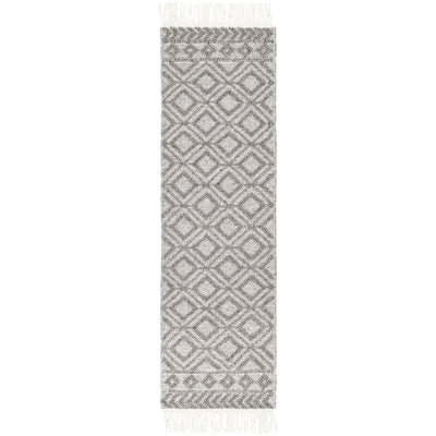 product image for Farmhouse Tassels FTS-2302 Hand Woven Rug in Black & White by Surya 17