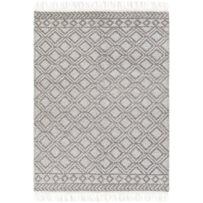product image for Farmhouse Tassels FTS-2302 Hand Woven Rug in Black & White by Surya 74