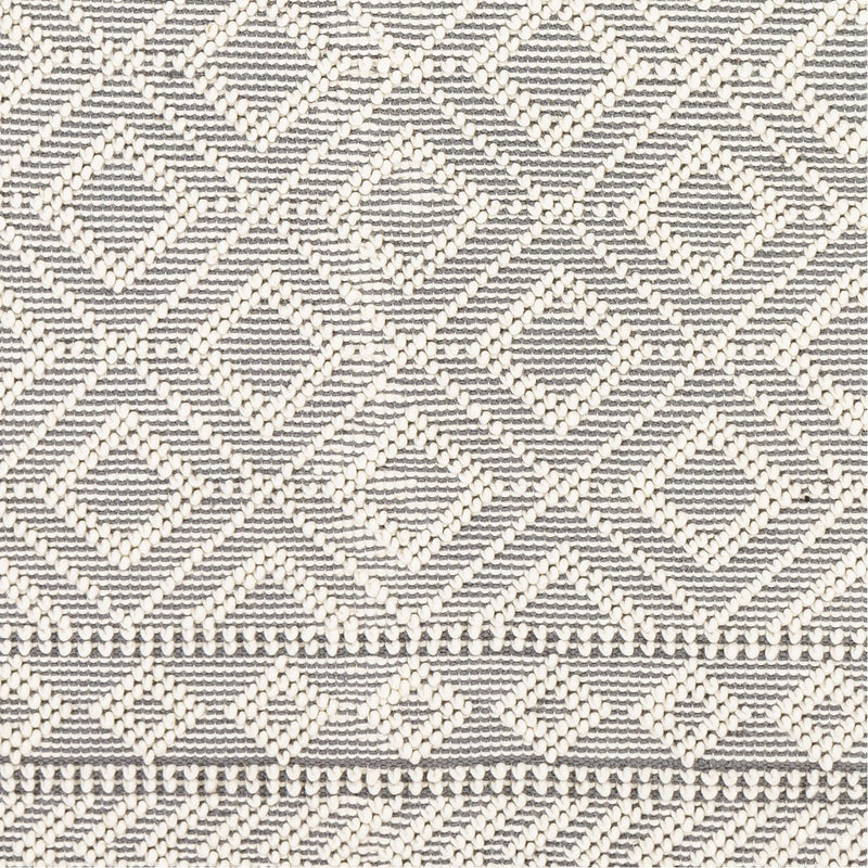 media image for Farmhouse Tassels FTS-2303 Hand Woven Rug in Medium Gray & White by Surya 269