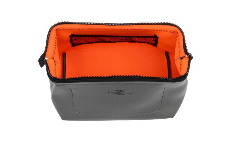 media image for wired pouch large light gray orange design by puebco 1 212