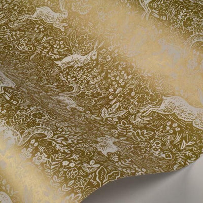product image for Fable Wallpaper in Gold from the Rifle Paper Co. Collection by York Wallcoverings 55