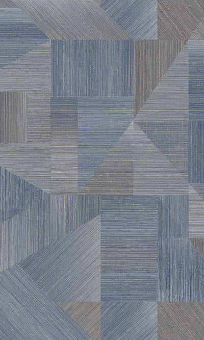 product image of sample fabric patchwork wallpaper in navy by walls republic 1 519