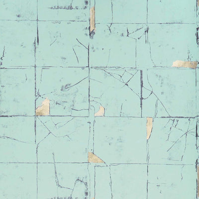 product image for Faenza Tile Wallpaper in Mint from the Folium Collection by Osborne & Little 3