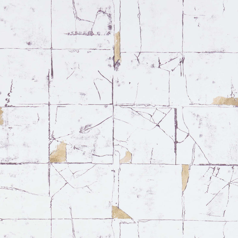 media image for Faenza Tile Wallpaper in Stone from the Folium Collection by Osborne & Little 282