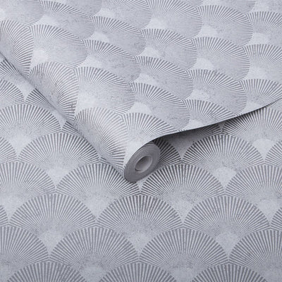 product image for Fan Wallpaper in Silver from the Exclusives Collection by Graham & Brown 28