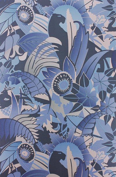 product image of Fantasque Wallpaper in Sapphire, Navy, and Silver by Osborne & Little 53