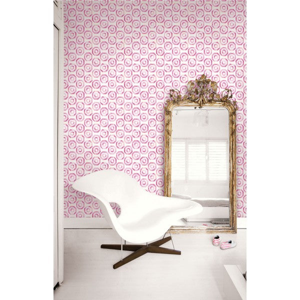 media image for Faravel Geo Wallpaper from the Lugano Collection by Seabrook Wallcoverings 235