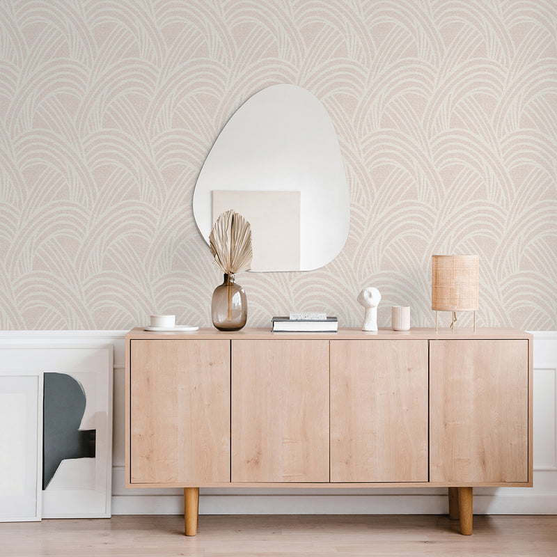 media image for Farrah Blush Geometric Wallpaper from the Scott Living II Collection by Brewster Home Fashions 291