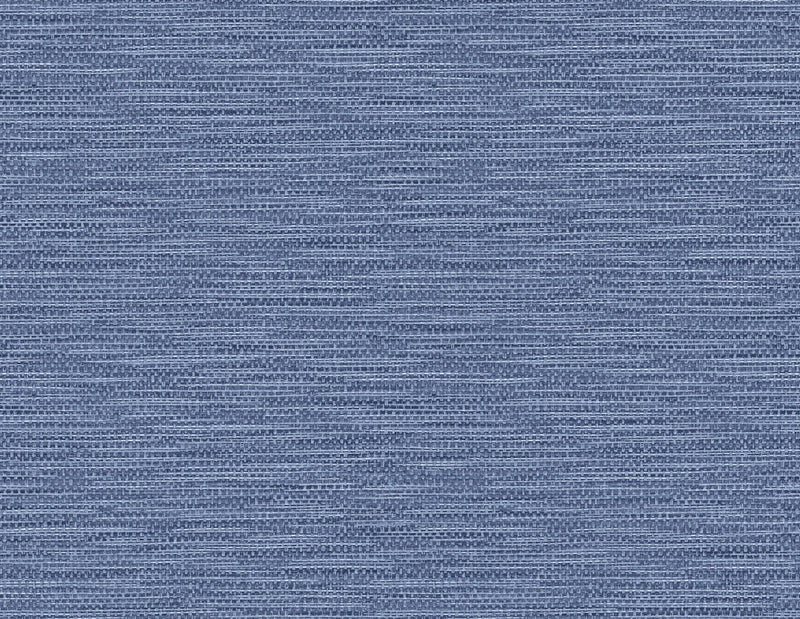 media image for Faux Linen Weave Wallpaper in Coastal Blue from the Luxe Retreat Collection by Seabrook Wallcoverings 241
