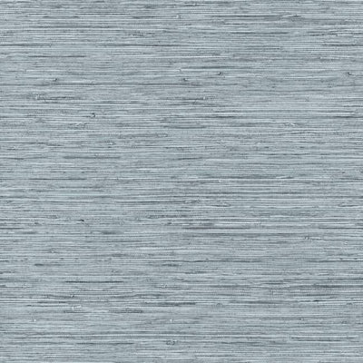 product image for Faux Weave Grasscloth Peel & Stick Wallpaper in Blue and Grey by RoomMates for York Wallcoverings 80
