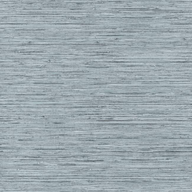 media image for Faux Weave Grasscloth Peel & Stick Wallpaper in Blue and Grey by RoomMates for York Wallcoverings 239