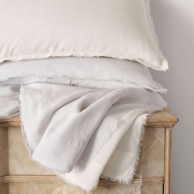 product image for faye linen dove white duvet cover by pine cone hill pc3998 k 2 96