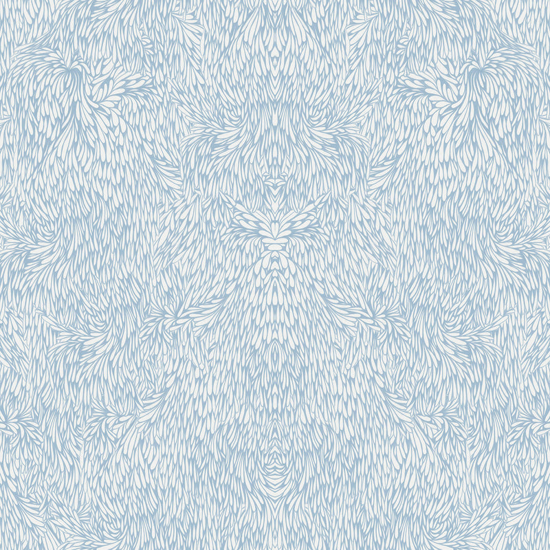 media image for Sample Feather Wallpaper in Baby Blue 23