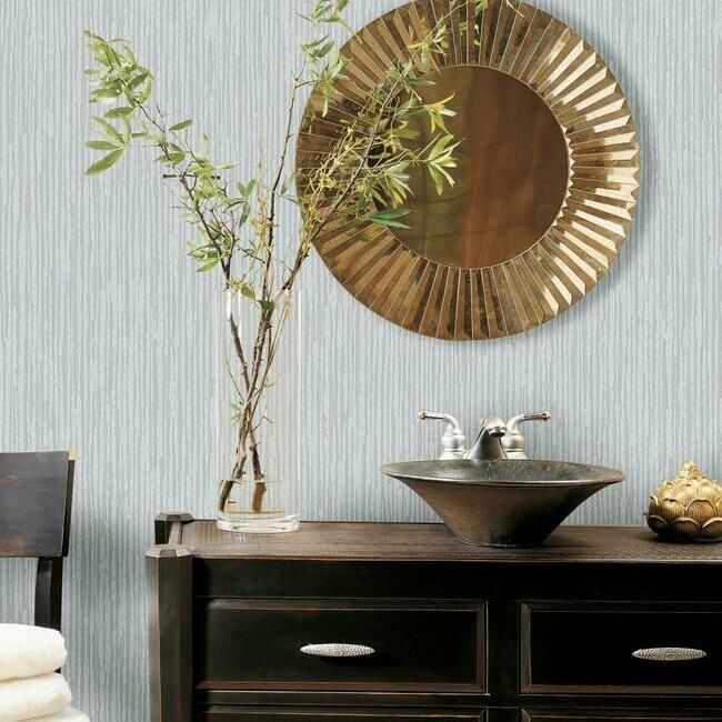 media image for Feather Fletch Wallpaper in Light Blue from the Traveler Collection by Ronald Redding 297